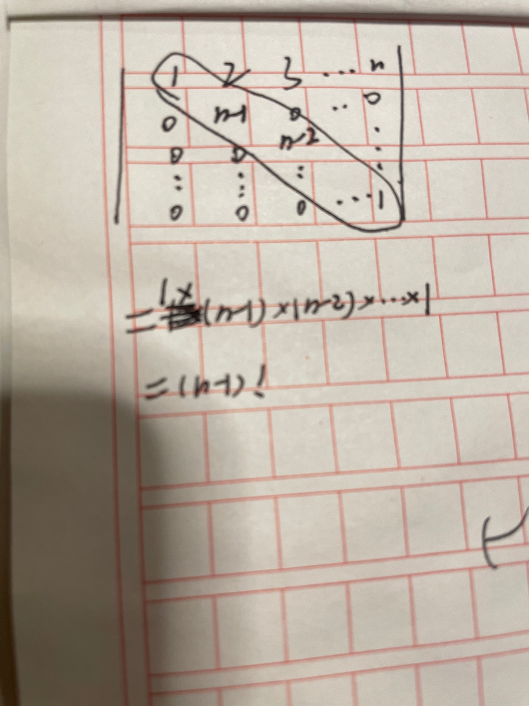 考研数学真题中这里n1的阶乘是怎么来的