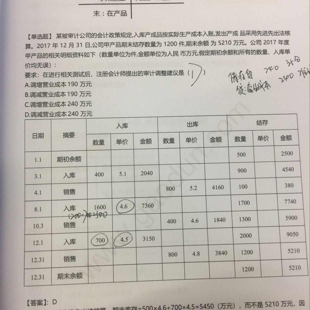 营业成本