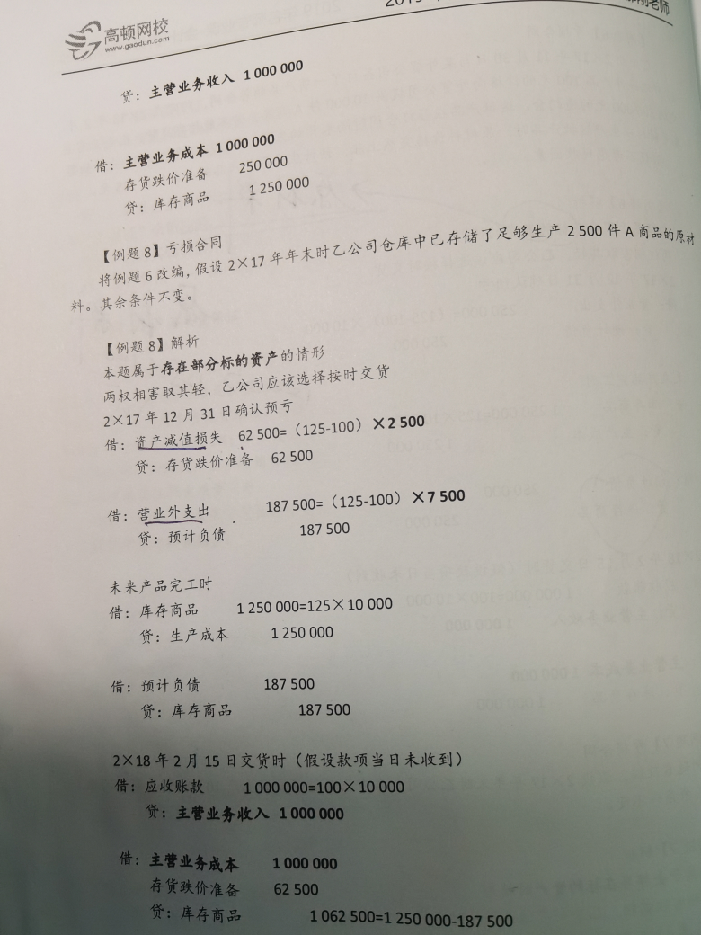 账面价值