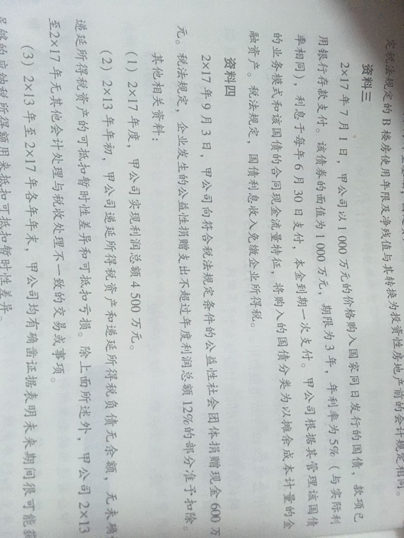 递延所得税