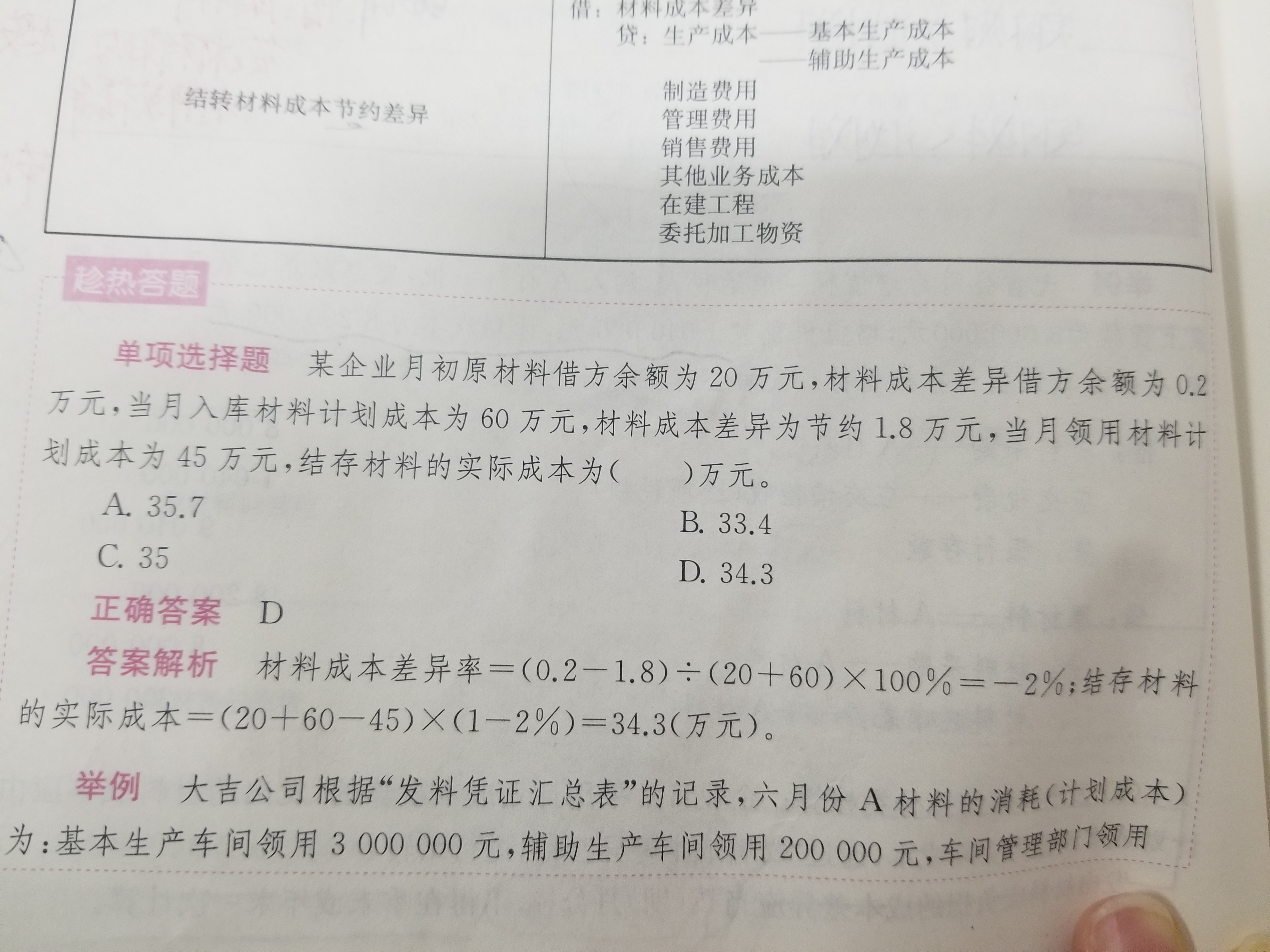 实际成本
