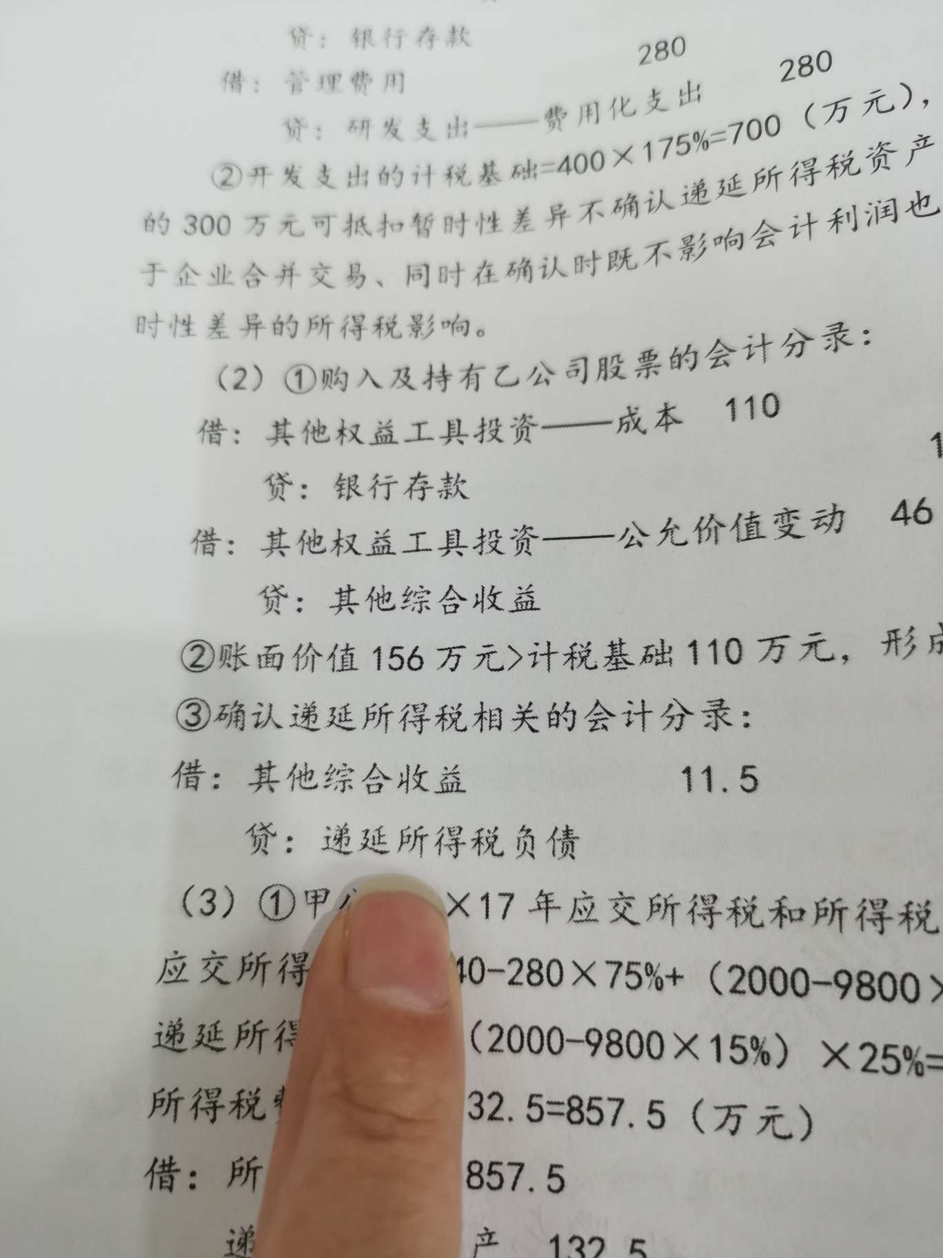 递延所得税