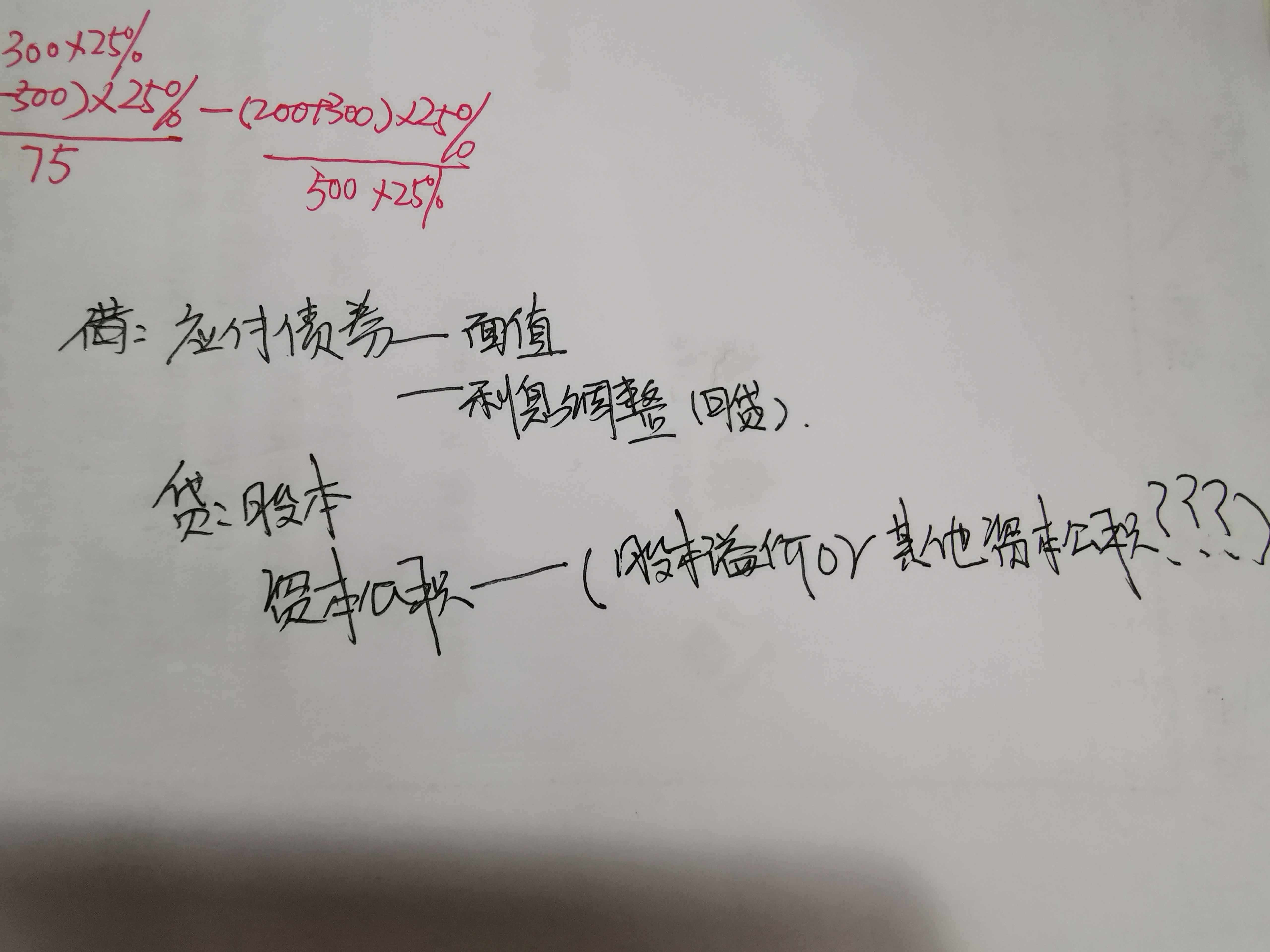 资本公积的分录