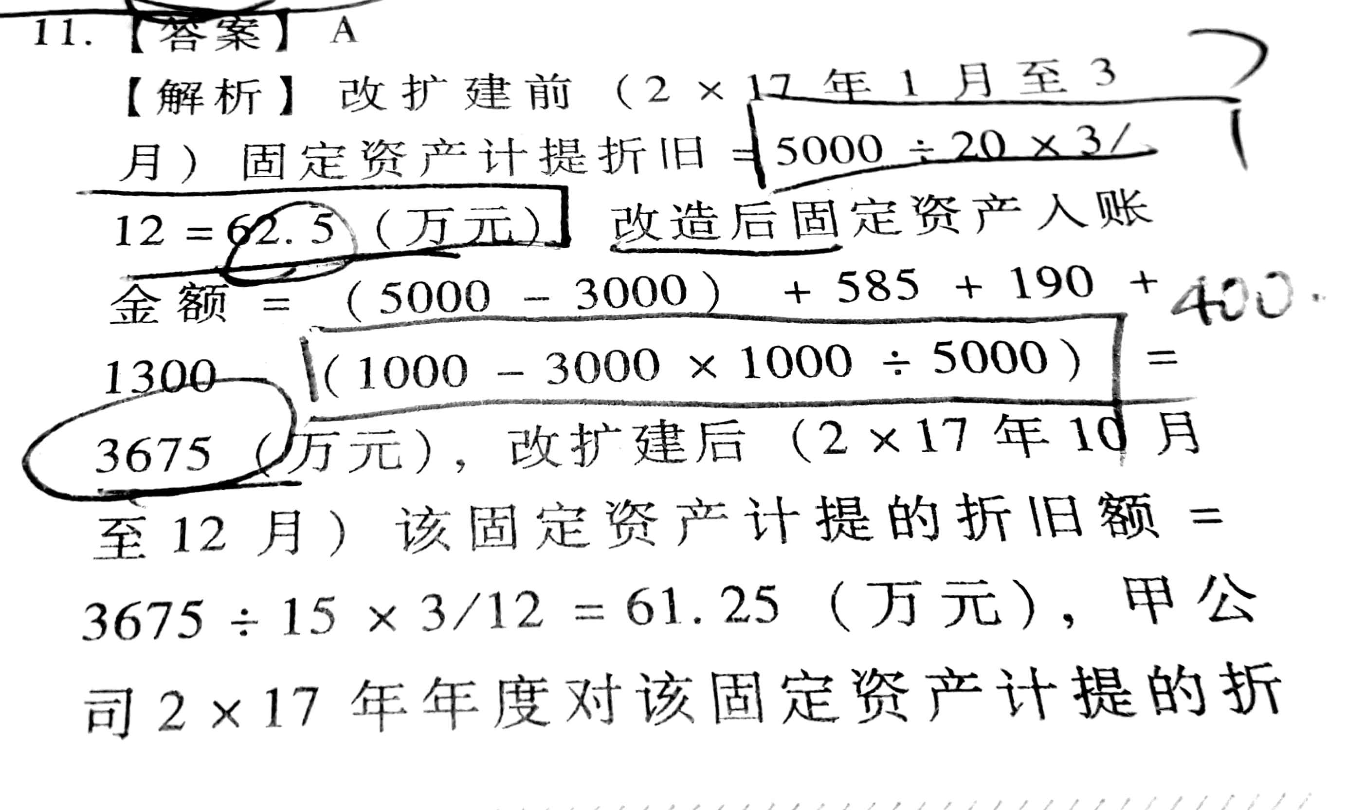 固定资产折旧月份