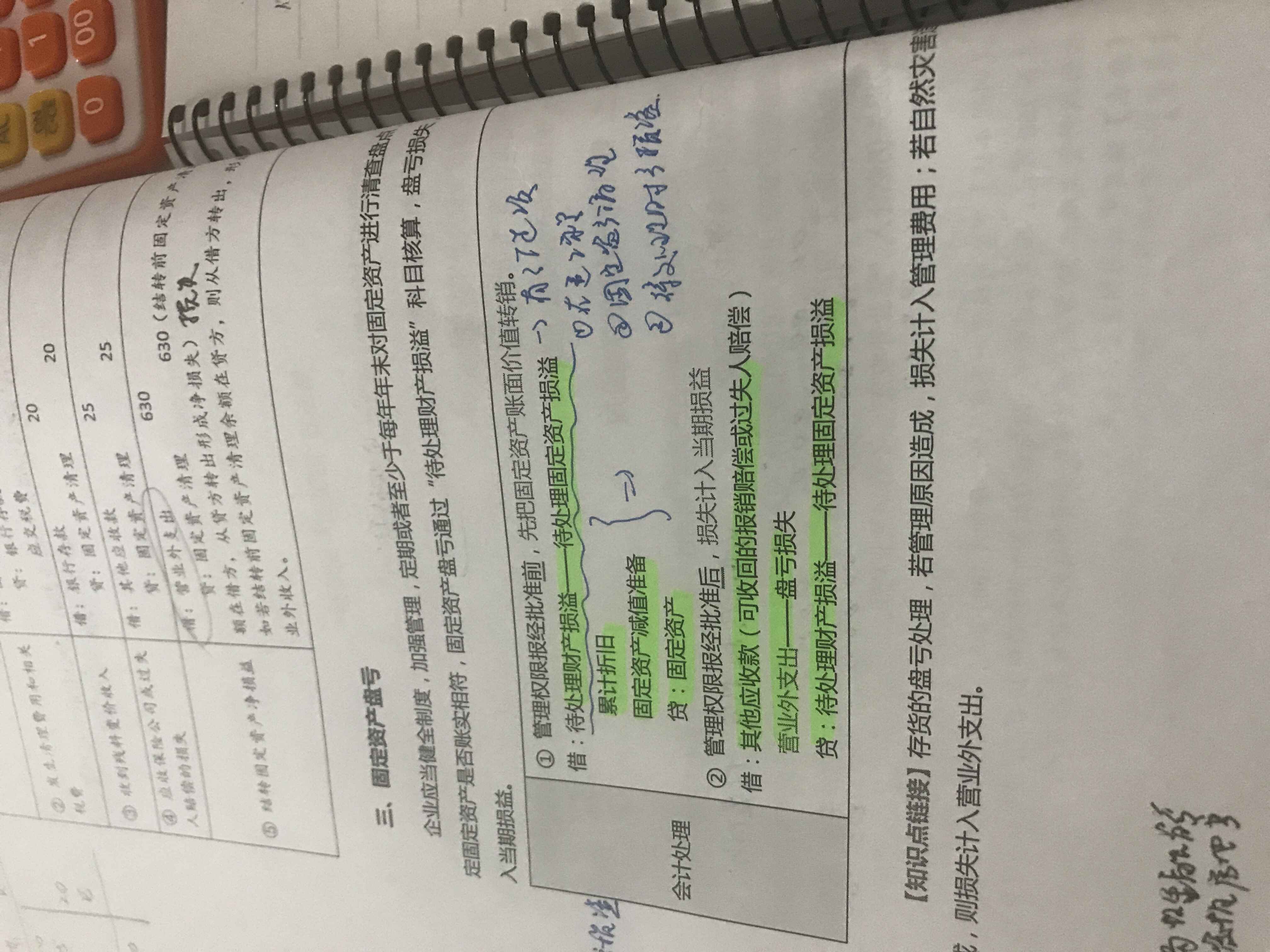 盘亏的固定资产处理