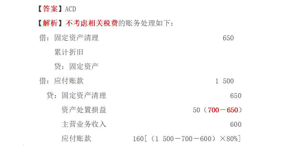 贷固定资清理的分录 贷固定资清理的分录