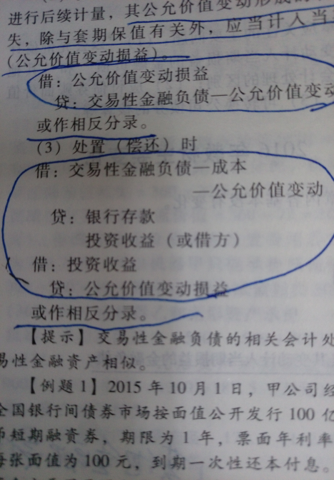 交易性金融负债分录 交易性金融负债分录