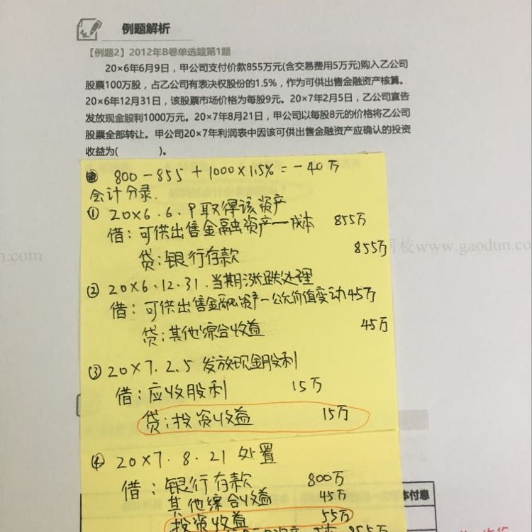金融资产学习 金融资产学习