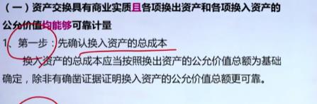 换入资产的成本