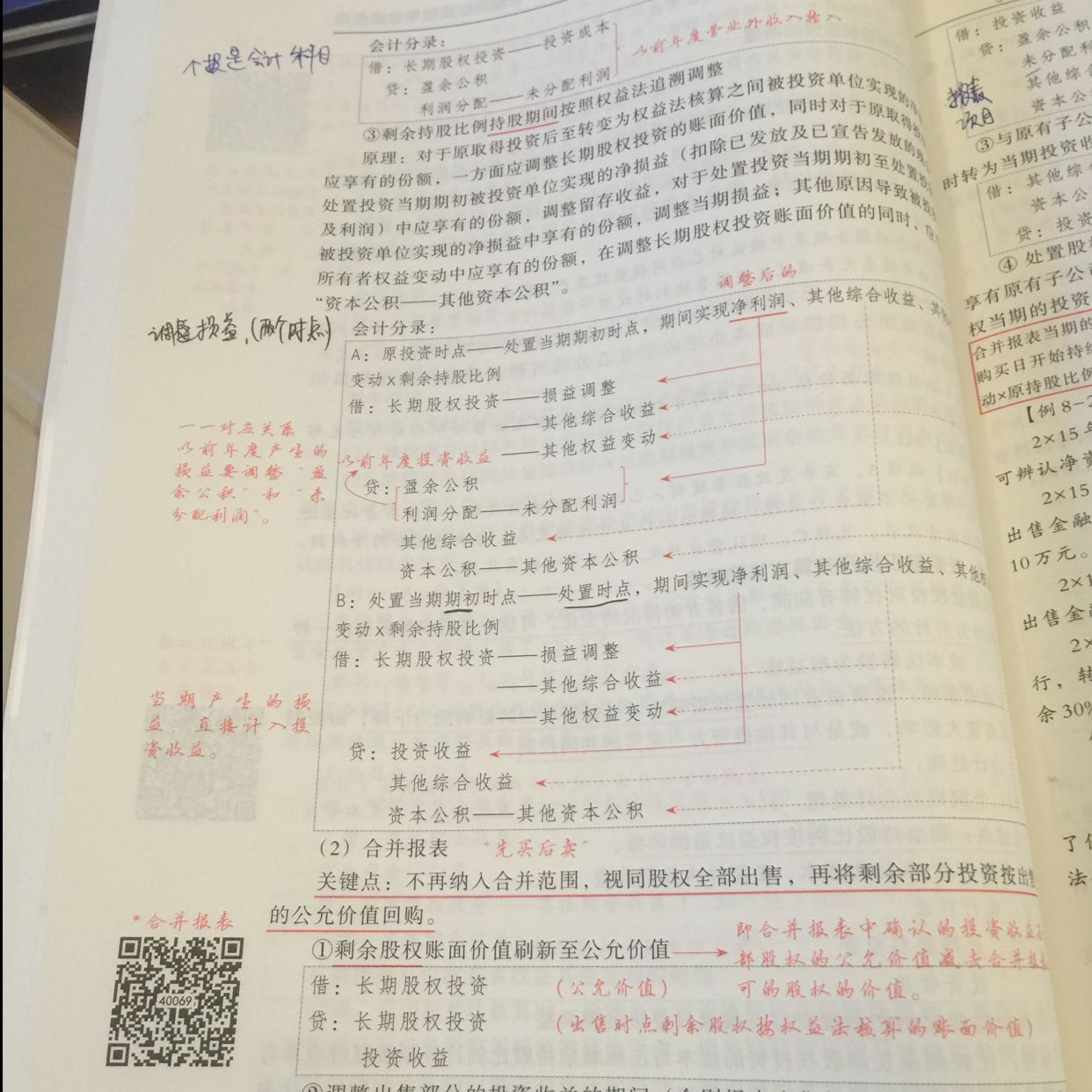 合并报表成本法转权益法分录