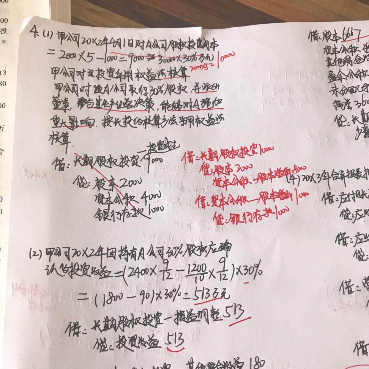 冲减资本公积分录