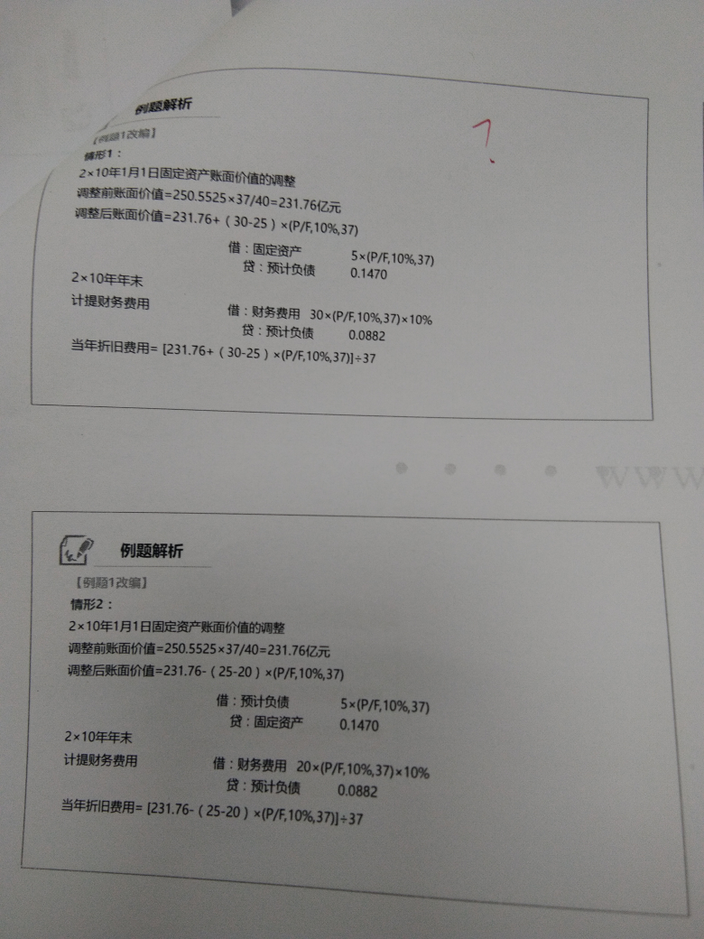 固定资产弃置费用分录