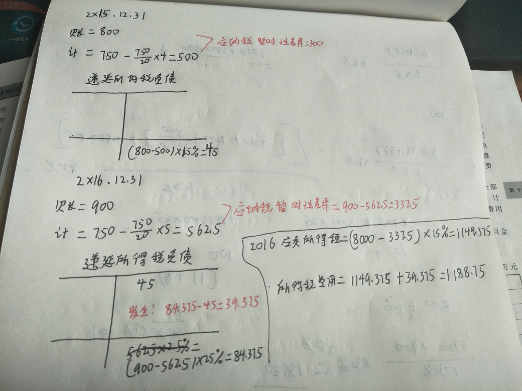 资产的计税基础