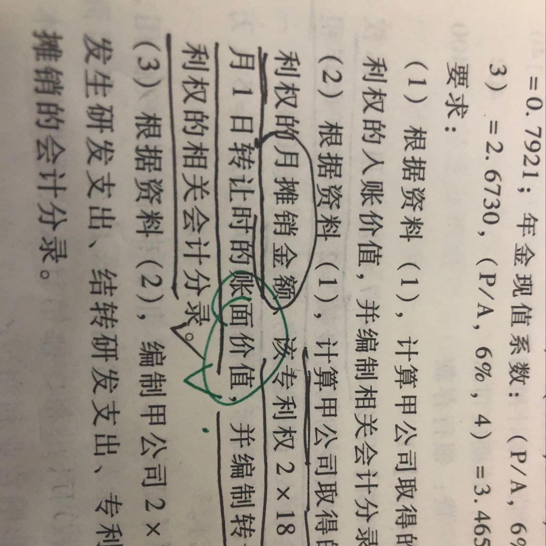 资产账面价值
