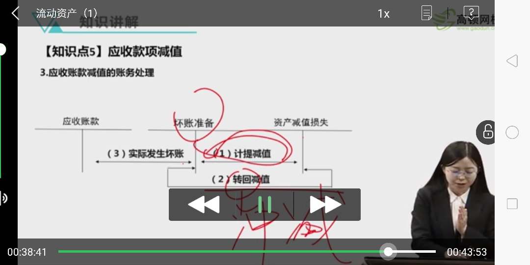 坏账准备资产减值损失