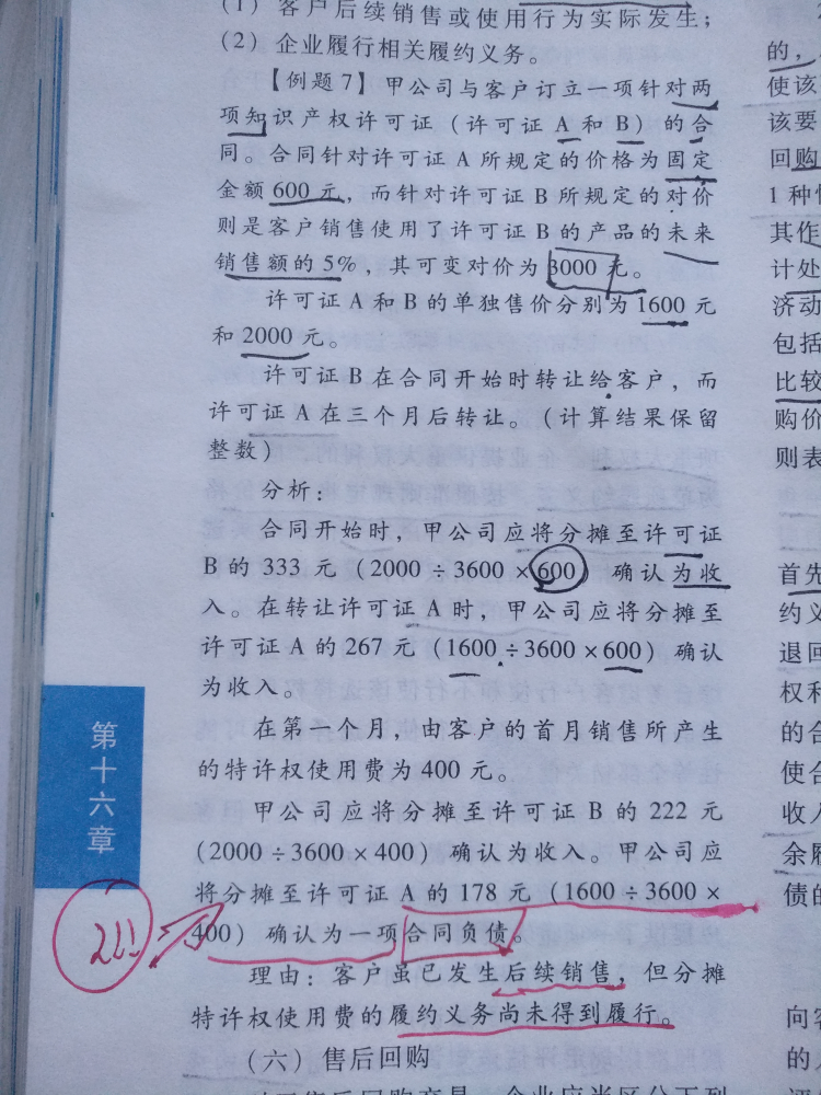 合同负债确认分录