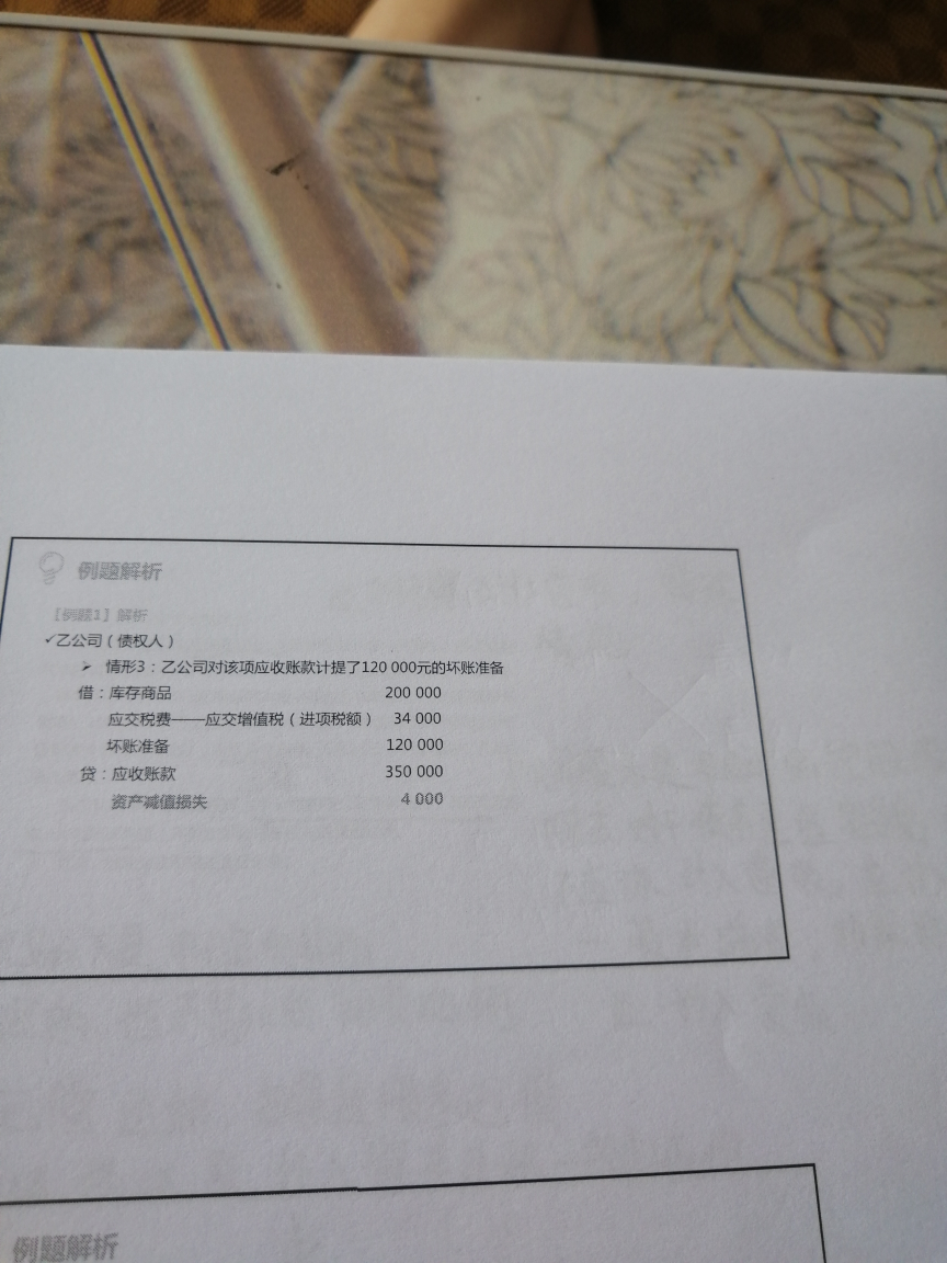 多提坏账准备资产