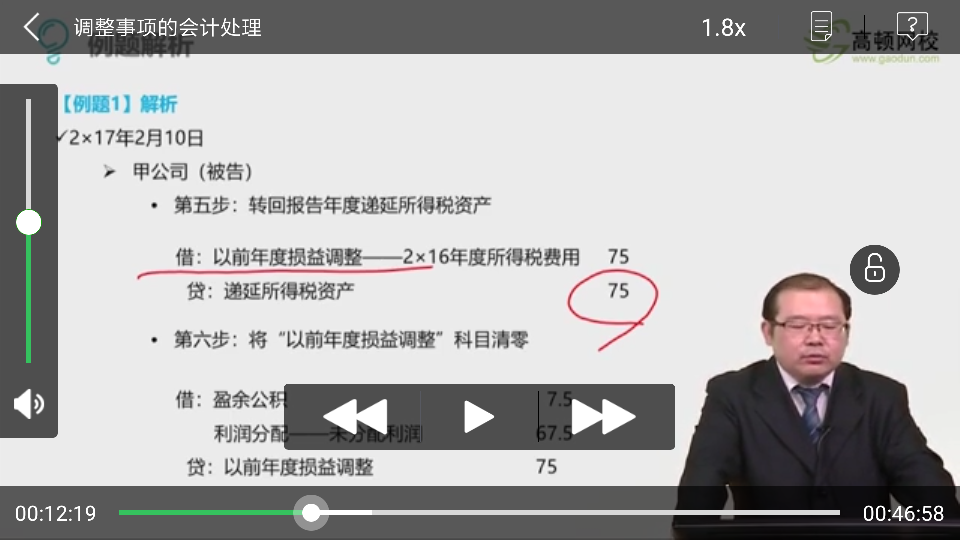 转回递延所得税资产
