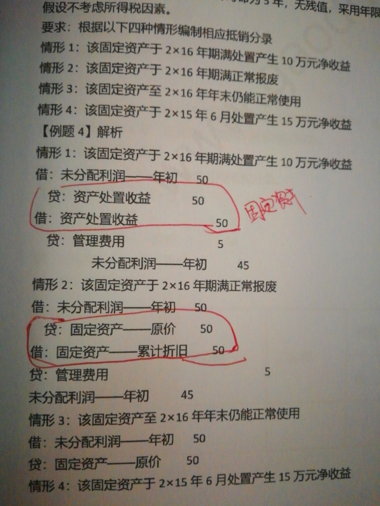 处置固定资产取得收益