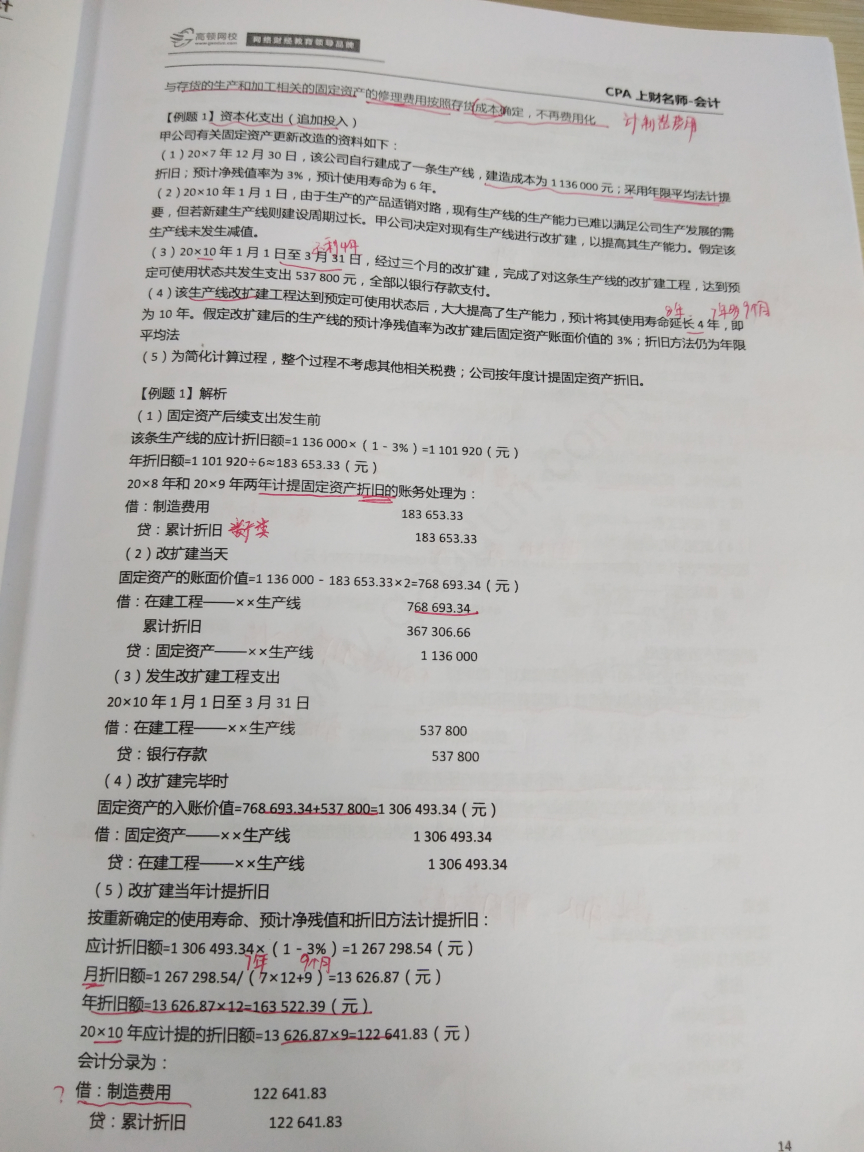 资本化支出在建工程制造费用