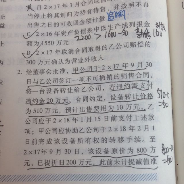 划分为持有待售的资产