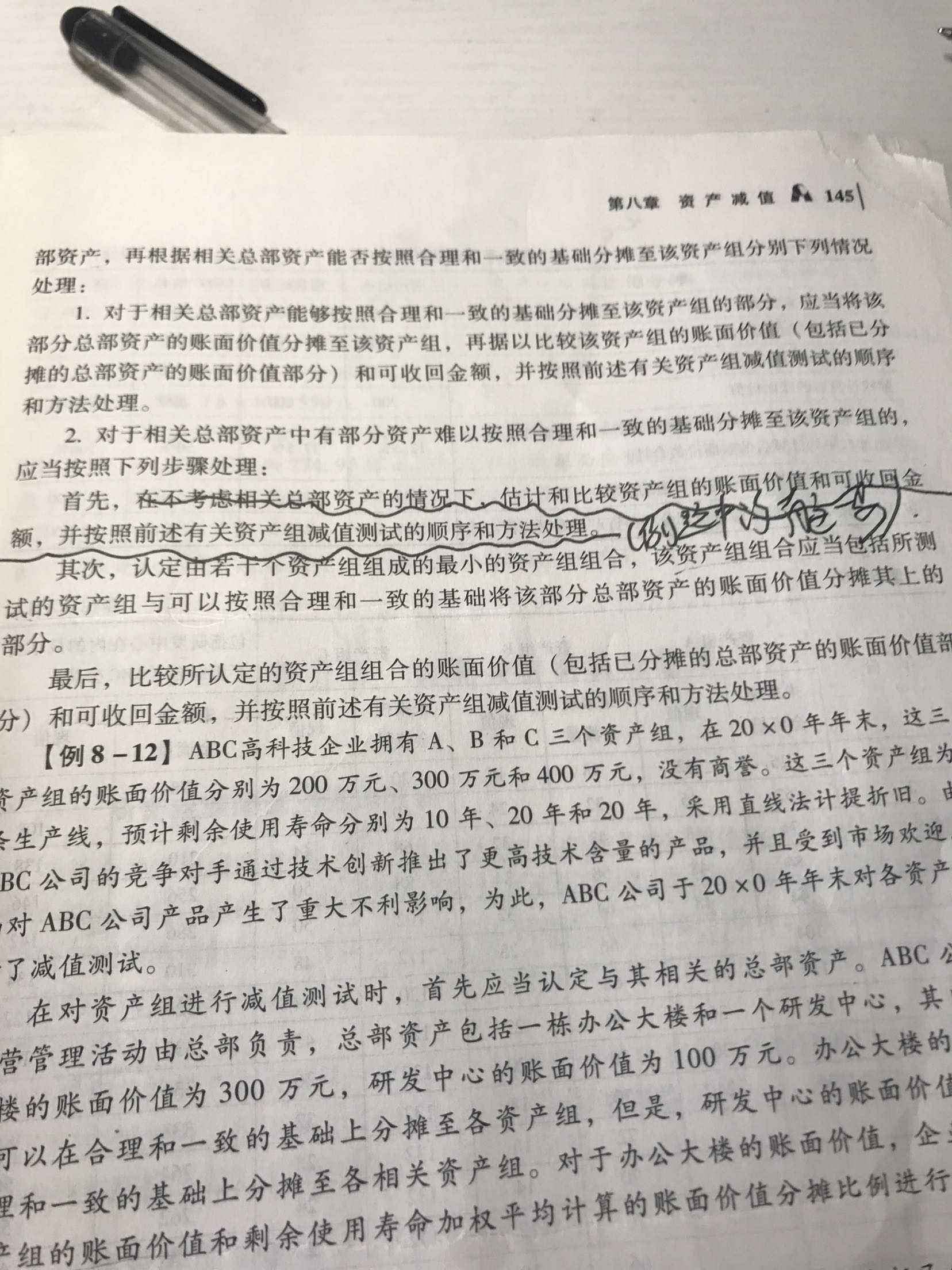 资产商誉减值测试