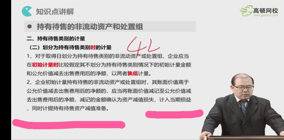 划分为持有待售资产