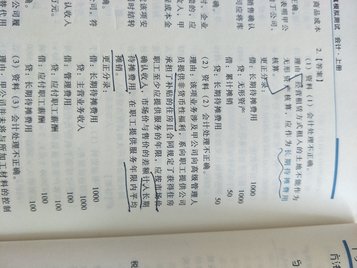 长期待摊费用资产