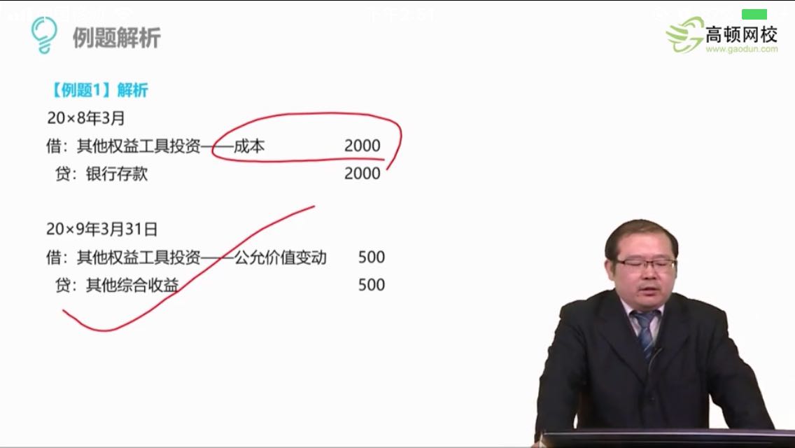 综合收益分录题