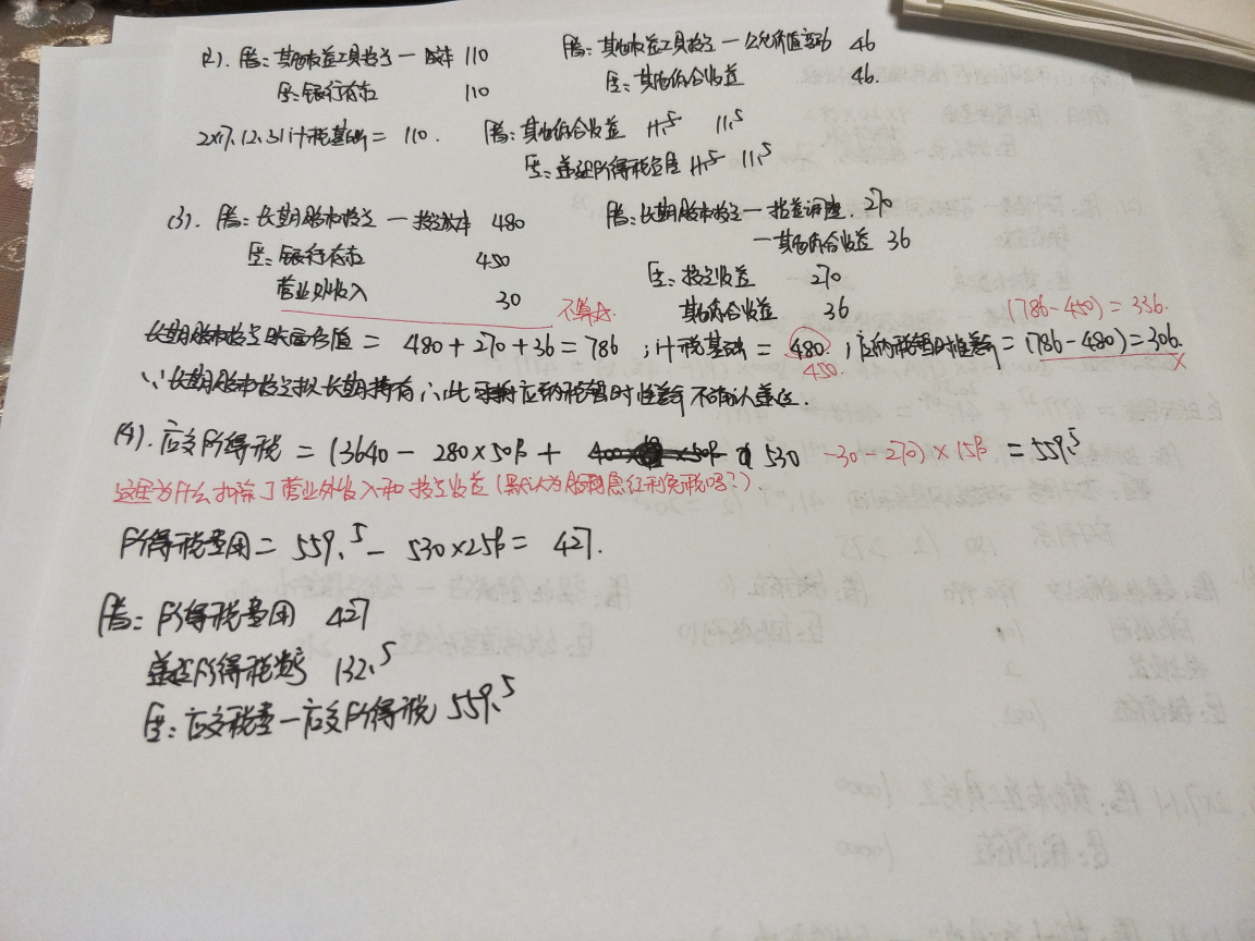 无形资产应纳税所得额