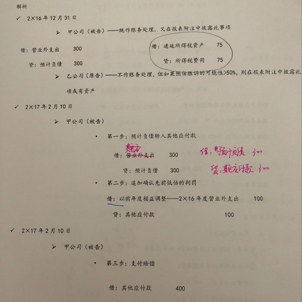 转回年度损益调整分录