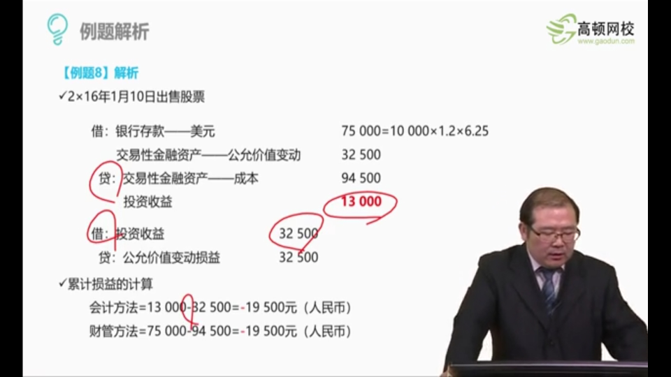 投资收益公允变动损益会计分录
