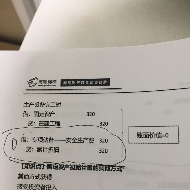 固定资产账面价值