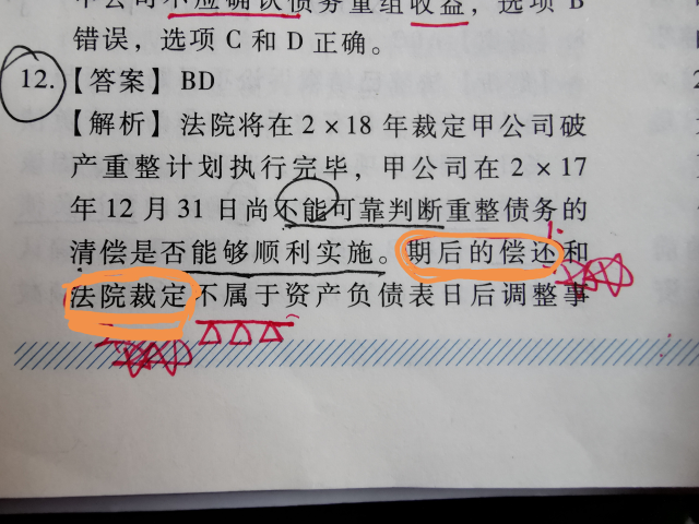 偿还法院裁定资产负债表